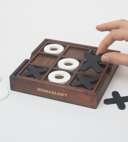 | Tic Tac Toe Game | Wooden Board Games for Adults | Travel Games & Classic Board Games | Wooden Tic Tac Toe Game for Kids | Coffee Table Decor & Living Room Decor | Retro Board Games