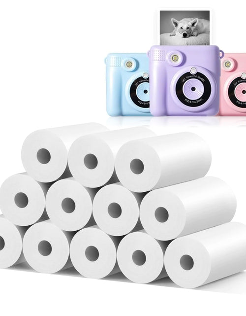 Load image into Gallery viewer, 12-Pack MIARALA Instant Print Camera for Kids Refill Print Paper HD Paper Camera Kidizoom Print Camera Paper Refill for Most Kids Instant Camera
