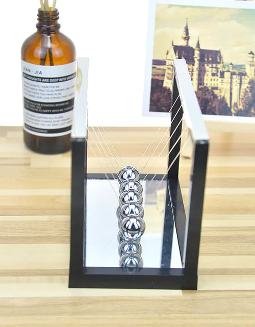 Load image into Gallery viewer, Colorful Newton's Cradle with Mirror - Creative Stress Reliever
