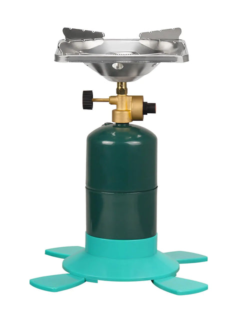 Load image into Gallery viewer, DOMINOX 10000 BTU Propane Camping Stove Portable Adjustable Flame Camping Stove with Gas Cylinder Base Portable Backpacking Stove for Camping Outdoor Travel Hiking

