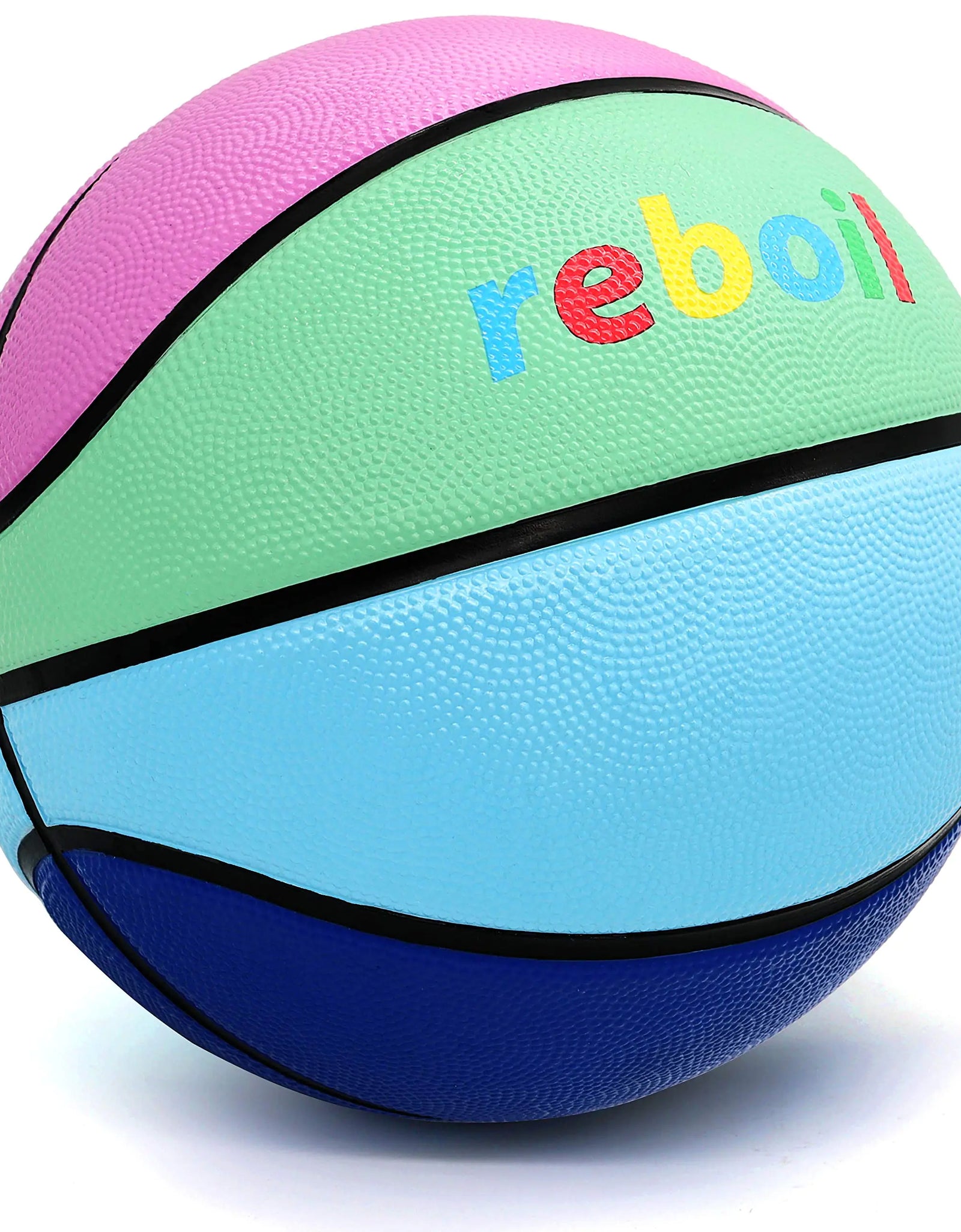 REBOILPHASE Kids Basketball Size 4 (25.5")–for Kids Basketball Gift- Colorful Rubber Basketball Series