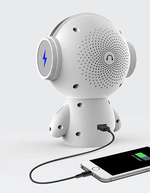 Load image into Gallery viewer, Speaker Robot Alarm Clock Mini Speaker
