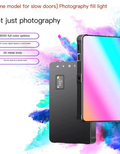 Load image into Gallery viewer, RGB Wireless Color Fill Light for Photography and Live Streaming
