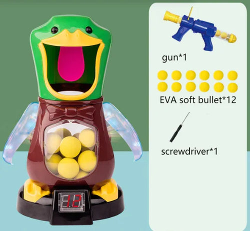 Load image into Gallery viewer, Air Pump Shooting Target Game with Soft Bullet Gun
