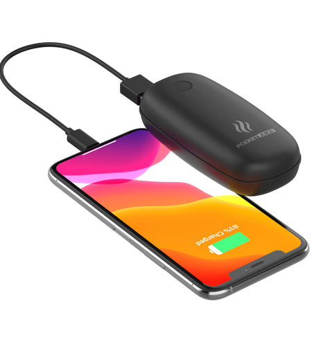 Hybrid Heat, Usb-Rechargeable Hand Warmer and 5200Mah Portable Power Bank