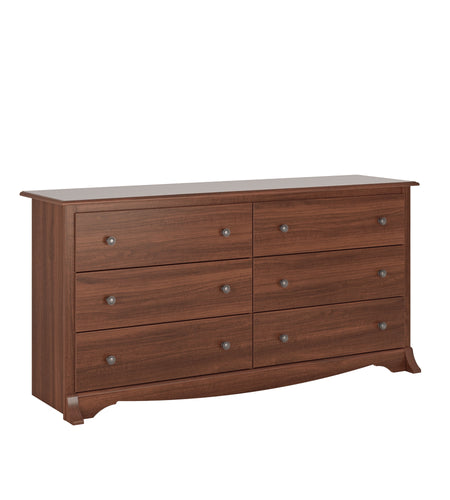 Sonoma Cherry 6-Drawer Double Dresser for Bedroom, CDC-6330-V, 59" W X 17.5" D X 29" H