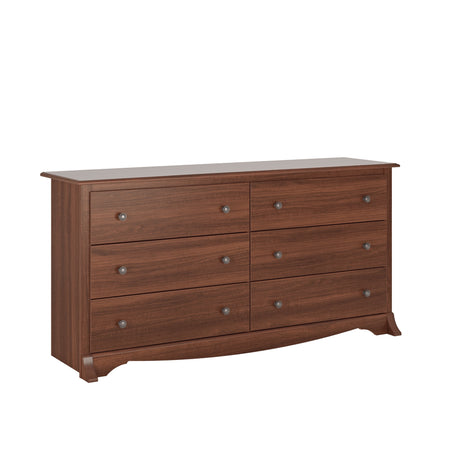 Sonoma Cherry 6-Drawer Double Dresser for Bedroom, CDC-6330-V, 59" W X 17.5" D X 29" H