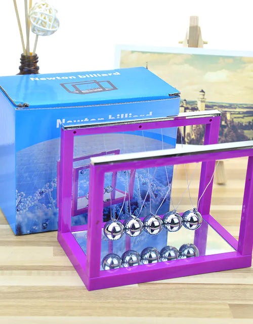 Load image into Gallery viewer, Colorful Newton's Cradle with Mirror - Creative Stress Reliever
