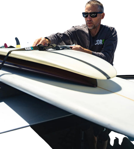 Universal SUP Surf Soft Rack for Cars | Paddle Board Soft Rack for Surf Kayak and Paddleboards with Scratch Resistant Buckles (28")