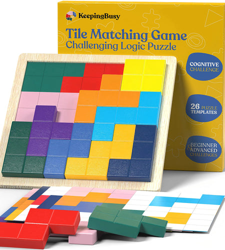 Keeping Busy Tile Matching Adult Memory Games for Dementia Activities for Seniors | Dementia Products Matching Games for Adults | Senior Citizen Gifts Dementia Toys for Elderly Board Games for Seniors