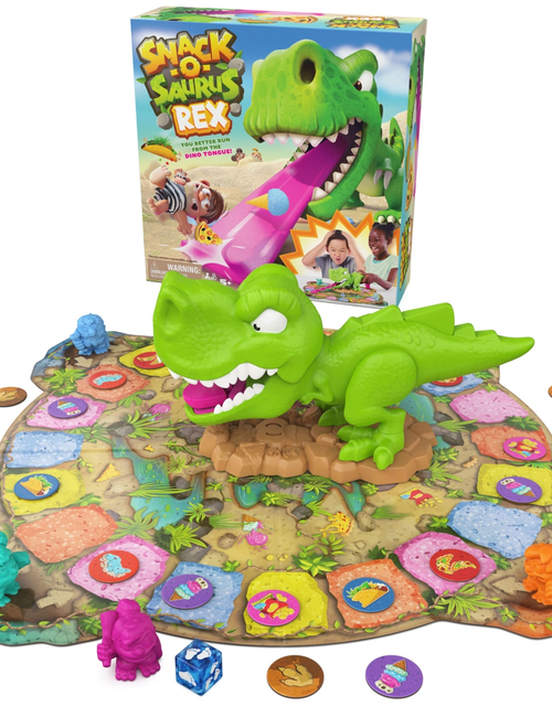 Load image into Gallery viewer, Snack-O-Saurus Rex Board Game for Dinosaur Fans Kids Game
