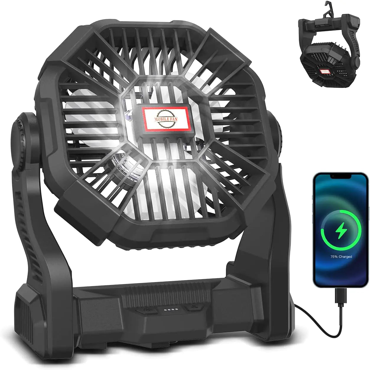 Portable Outdoor Rechargeable Camping Fan