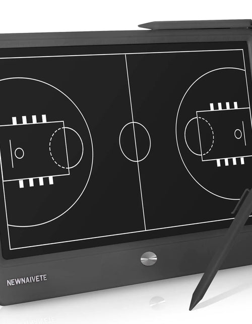 Load image into Gallery viewer, Newnaivete Basketball Coaching Board 12.8‘’ Electronic Basketball Tactical Marker Board with Stylus Pen Lightweight Portable Digital Coach Board for Basketball Coach and Game Plan
