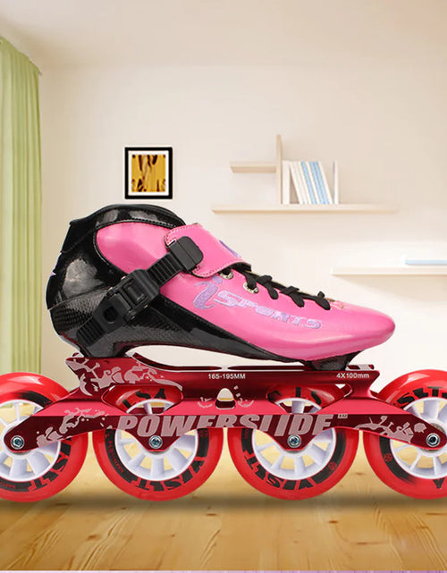 Load image into Gallery viewer, Speed skating roller skates professional racing inline
