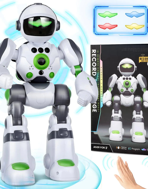Load image into Gallery viewer, Zreswap Robot Toys Gift for Kids: Remote Control Robot Programmable Robot with Record Voice Music Dancing Gesture Control for Toddler Boys and Girls

