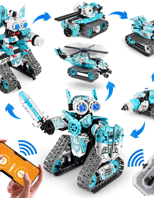Load image into Gallery viewer, Amy&amp;Benton Robot Building Kit Remote Control Robot Kit 6-in-1 Stem Robot Building Kit APP Control Robot Kit for Boys 8 10 1216 Year Old Kids Birthday Gift Toys
