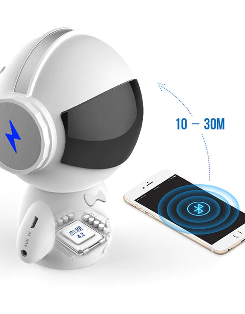 Load image into Gallery viewer, Speaker Robot Alarm Clock Mini Speaker
