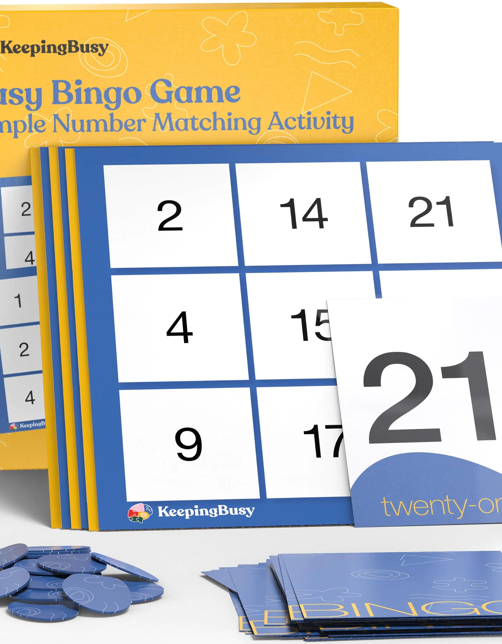 Keeping Busy Bingo Dementia Activities for Seniors | Cards Chips & 6 Board Set Alzheimers Activities for Elderly with Dementia Products | Busy Boxes for Dementia Patients Dementia Games Elderly Games