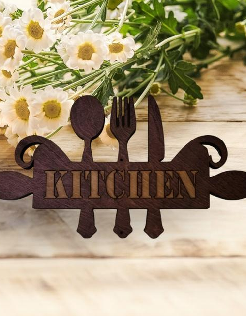 Load image into Gallery viewer, Wooden Kitchen Sign
