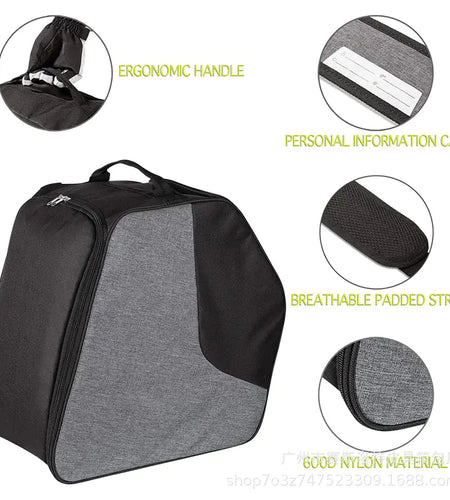 Large Capacity Waterproof Ski Gear Bag with Oxford Fabric