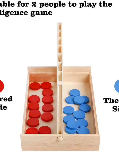 Load image into Gallery viewer, Wooden 4 in a Row Board Games Line up 4 Connect Games for Travel Board Games Foldable Classic Family Fun Toy for Kids and Adults
