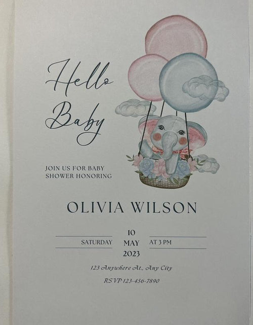 Load image into Gallery viewer, Baby Shower Invitation
