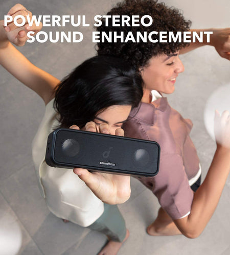 3 Portable Bluetooth Speaker - Wireless, IPX7 Waterproof, 24H Playtime, Pure Titanium Diaphragm Drivers, Partycast, Bassup, Custom EQ App - for Home, Shower, Outdoor, and Beach