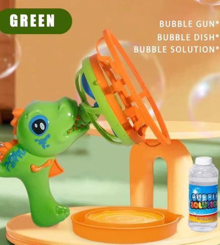 Bubble Machine Dinosaur Bubble Machines for Children, Toy with Bubble Solution, Boys & Girls Games, Garden & Outdoor Easter Gifts