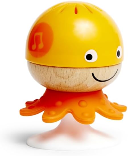 Load image into Gallery viewer, Hape Put-Stay Rattle Set | Three Sea Animal Suction Rattle Toys Baby Educational Toy Set
