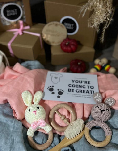 Load image into Gallery viewer, Mintbaby Pink Bunny Set Cotton
