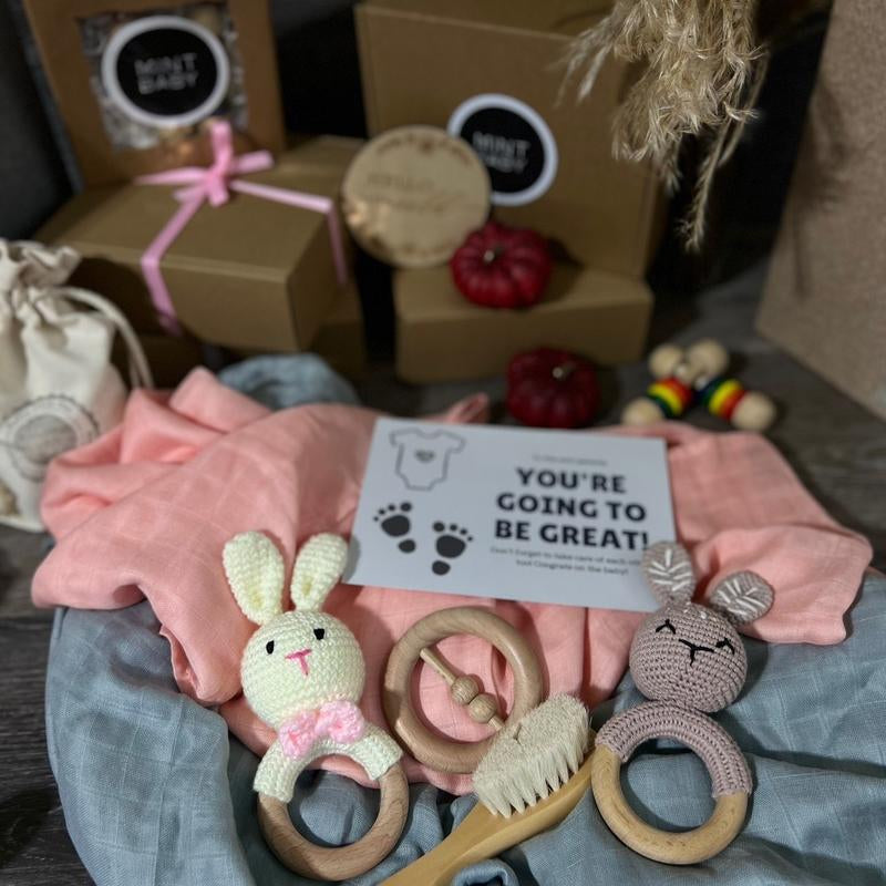 Mintbaby Pink Bunny Set Cotton