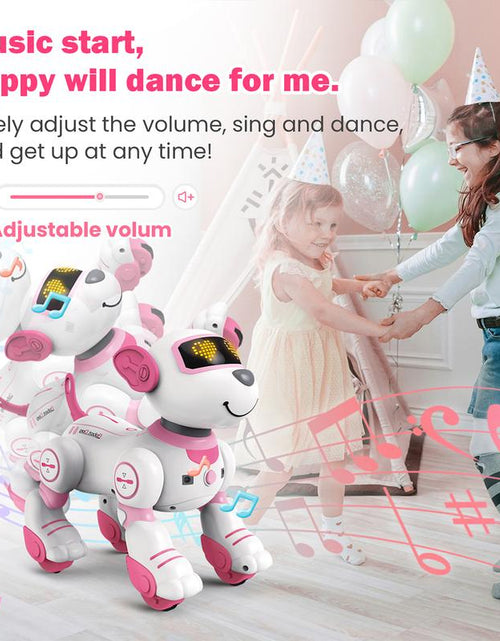 Load image into Gallery viewer, Robot Dog Toys for Girls Toys Interactive Robot Toy Followme Robot for Kids 5-7 Intelligent Remote Control Dog with Sing Dance AI Robotics for Kids Age 3 4 5 6 7 Chrismas Birthday Gifts Remote Control Remote Control Racing Car Sensor Music

