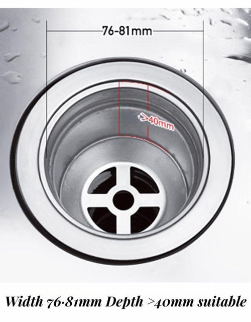 Load image into Gallery viewer, Upgraded 3 in 1 Kitchen Sink Drain Strainer - Stopper Set, Stainless Steel Kitchen Sink Stopper, Pop up Anti-Clogging Sink Strainer Basket Filter for US Standard 3-1/2 Inch Kitchen Drain
