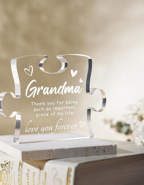 Load image into Gallery viewer, Acrylic Gift for Grandma - Christmas, Birthday, Mother&#39;S Day &amp; Thanksgiving Present from Granddaughter/Grandson - Home Decor Gift Idea Signs
