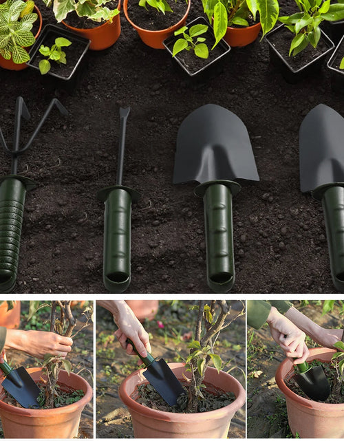 Load image into Gallery viewer, Summer Savings Clearance Garden Tools Set Duty Gardening Tools Steel with Soft Rubberized Non-Slip Handle Durable Garden Hand Tools Garden Gifts for Men Women
