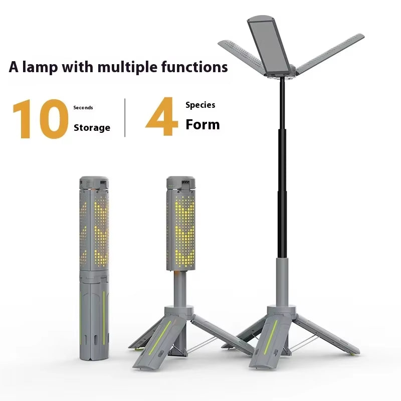 Telescopic Camping Lantern 8000Mah Rechargeable Waterproof Flashlights Dimmable Camping Lamp Emergency Camping Hiking Light