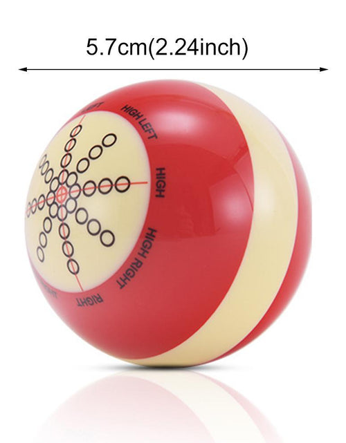 Load image into Gallery viewer, Red Training Cue Ball for Pool Games
