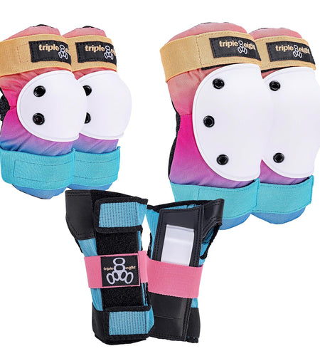 Saver Series 3-Pack Pad Set– Ideal for Skateboarding, In-Line Skating, Roller Skating, and Biking