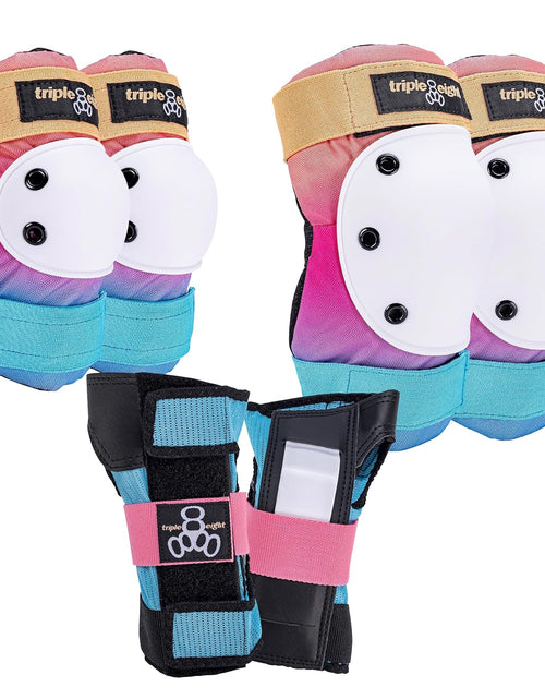 Load image into Gallery viewer, Saver Series 3-Pack Pad Set– Ideal for Skateboarding, In-Line Skating, Roller Skating, and Biking
