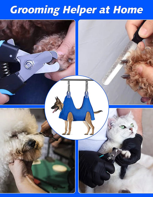 Load image into Gallery viewer, Pet Grooming for Dog Grooming Harness for Nail Trimming Pet Grooming Sling Helper Holder Pet Supplies Red S
