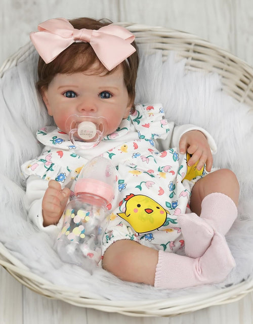 Load image into Gallery viewer, WOOROY Realistic Reborn Baby Dolls - 18 Inch Newborn Baby Girl Doll Lifelike Handmade Real Life Baby Dolls with Soft Body Toys Gift for Kids Age 3+

