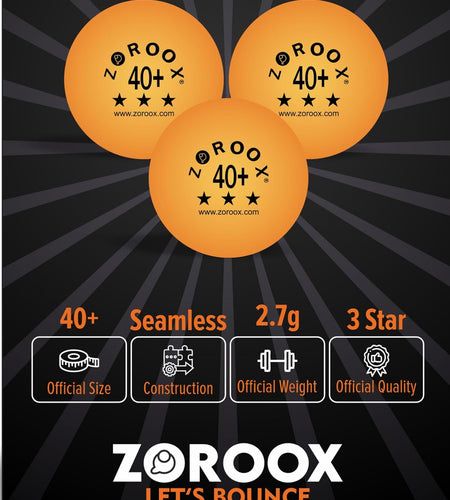 High-Performance 3-Star Table Tennis Balls - Pack of | 9, 18, 36 or 72 | Orange or White | 40+ ABS Competition Grade Ping Pong Balls