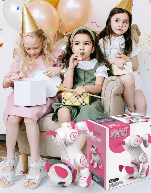 Load image into Gallery viewer, Robot Dog Toys for Girls Toys Interactive Robot Toy Followme Robot for Kids 5-7 Intelligent Remote Control Dog with Sing Dance AI Robotics for Kids Age 3 4 5 6 7 Chrismas Birthday Gifts Remote Control Remote Control Racing Car Sensor Music
