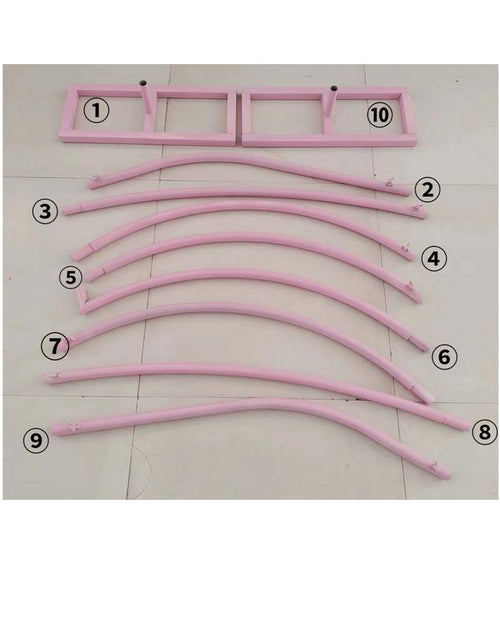 Load image into Gallery viewer, Its about Time Weddings Pink Heart Shaped Backdrop Stand Weddings Bridal Shower Party Decoration Tall Pink, Ceremony Arch Decor, Floral Arches Wedding 8.2Ft X7.8Ft
