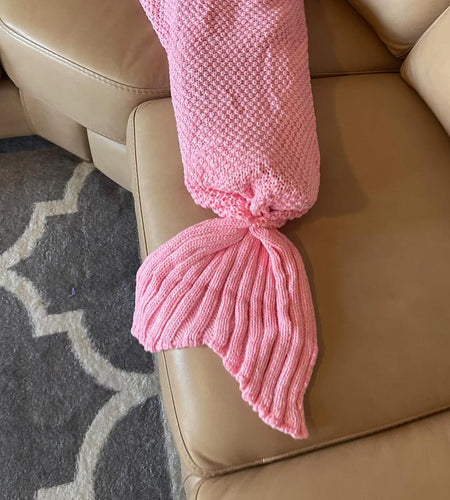 L.W. Clothing Company Baby & Toddler Mermaid Tail Blanket for Girls - Soft Knit, 35X20 Inches, Ideal for Nursery, Birthdays & Special Occasions Whimsy