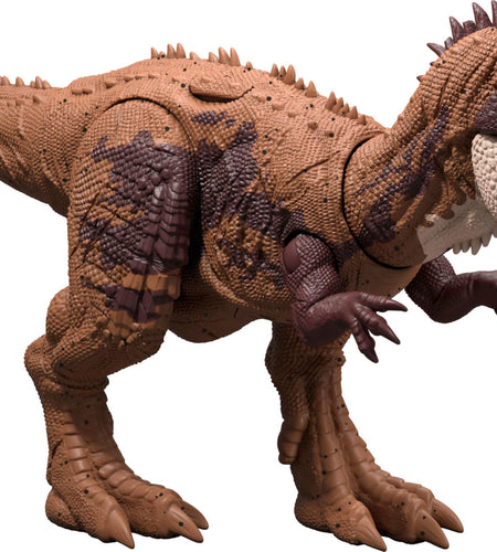 Mattel Jurassic World Dinosaur Toys with Roar Sound & Attack Action Wild Roar Posable Figures Physical & Connected Digital Play