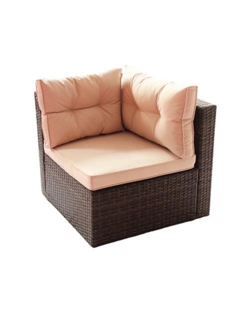 Load image into Gallery viewer, Patio Furniture Set PE Rattan Sectional Garden Furniture Corner Sofa Set
