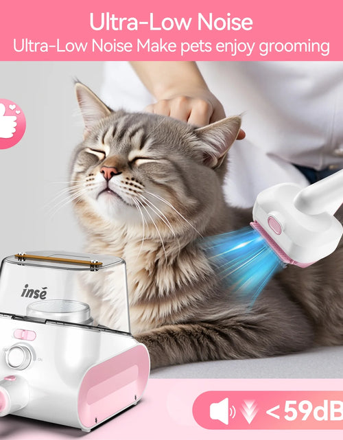 Load image into Gallery viewer, Grooming Vaccum, 4.5L Large Capacity Pet Grooming Kit &amp; 5-In-1 Ultra-Low Noise Pet Grooming Vacu for Dog, Cat
