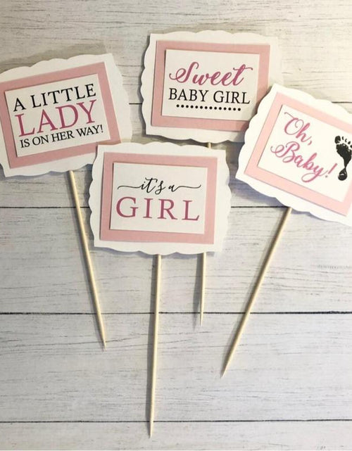Load image into Gallery viewer, Baby Girl Baby Shower Decorations, Baby Shower Table Decor, Baby Shower Centerpieces

