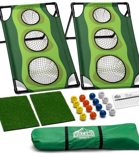 Par 1 Backyard Golf Cornhole Game, Golf Gifts for Men, Golf Accessories for Men, Golf Chipping Game
